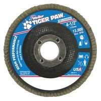 Weiler 51107 Tiger Paw Coated Abrasive Flap Discs