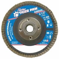 Weiler 51112 Tiger Paw Coated Abrasive Flap Discs