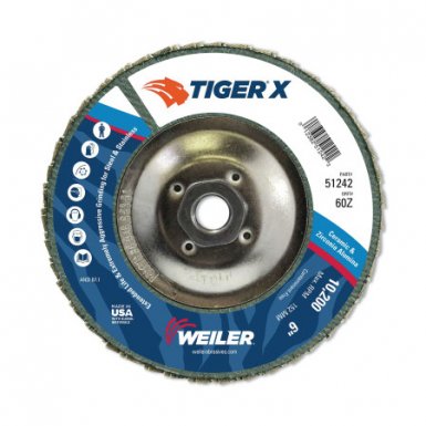 Weiler 51242 Tiger X Flap Discs