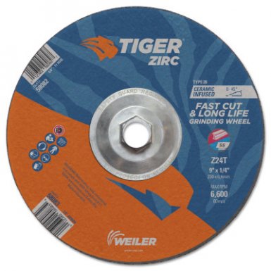 Weiler 58082 Tiger Zirc Grinding Wheels
