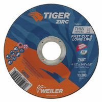 Weiler 58020 Tiger Zirc Thin Cutting Wheels