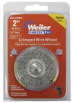 Weiler 36008 Vortec Pro Stem Mounted Crimped Wire Wheels
