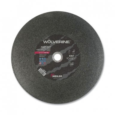 Weiler 56247 Wolverine AO Type 1 Chop Saw Large Cutting Wheels