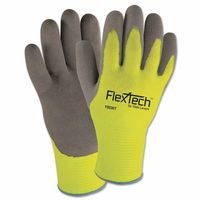 Wells Lamont Y9239M FlexTech Hi-Visibility Knit Gloves with Nitrile Palm
