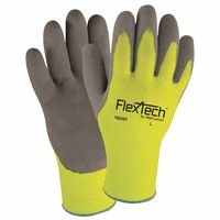 Wells Lamont Y9239TL FlexTech Hi-Visibility Knit Thermal Gloves with Nitrile Palm