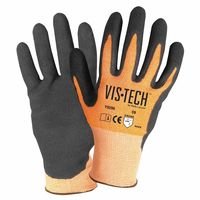 Wells Lamont Y9296S Vis-Tech Cut-Resistant Gloves with Nitrile Coated Palm