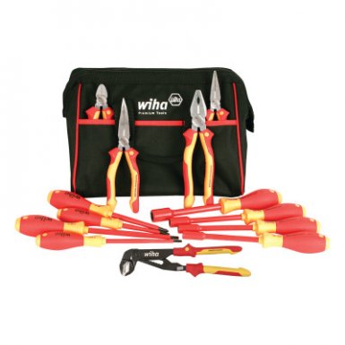 Wiha Tools 32894 Insulated Pliers, Cutters, Screwdrivers and Nut Drivers 13 Piece Sets